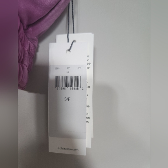 NWT Purple Calvin Klein swim set sz sm - Picture 4 of 9